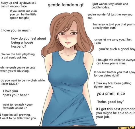 Read more. . Gentle femdom captions